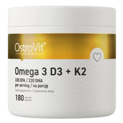 OstroVit - Omega 3 D3+K2 - 90 kapsułek